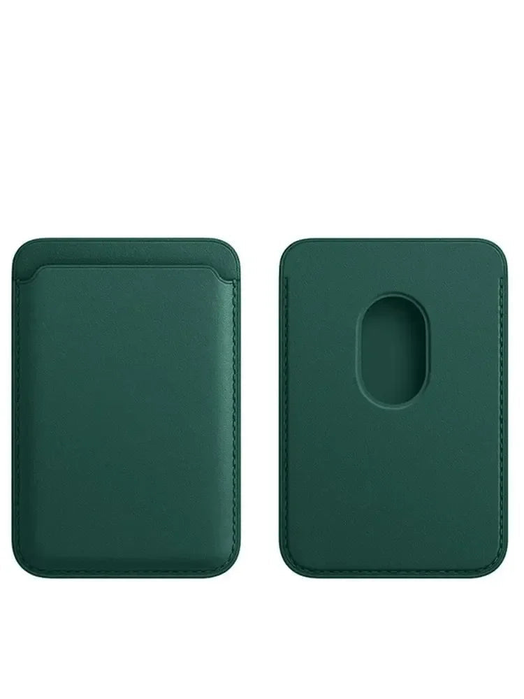 Secure Leather Card Holder Wallet for iPhone Models