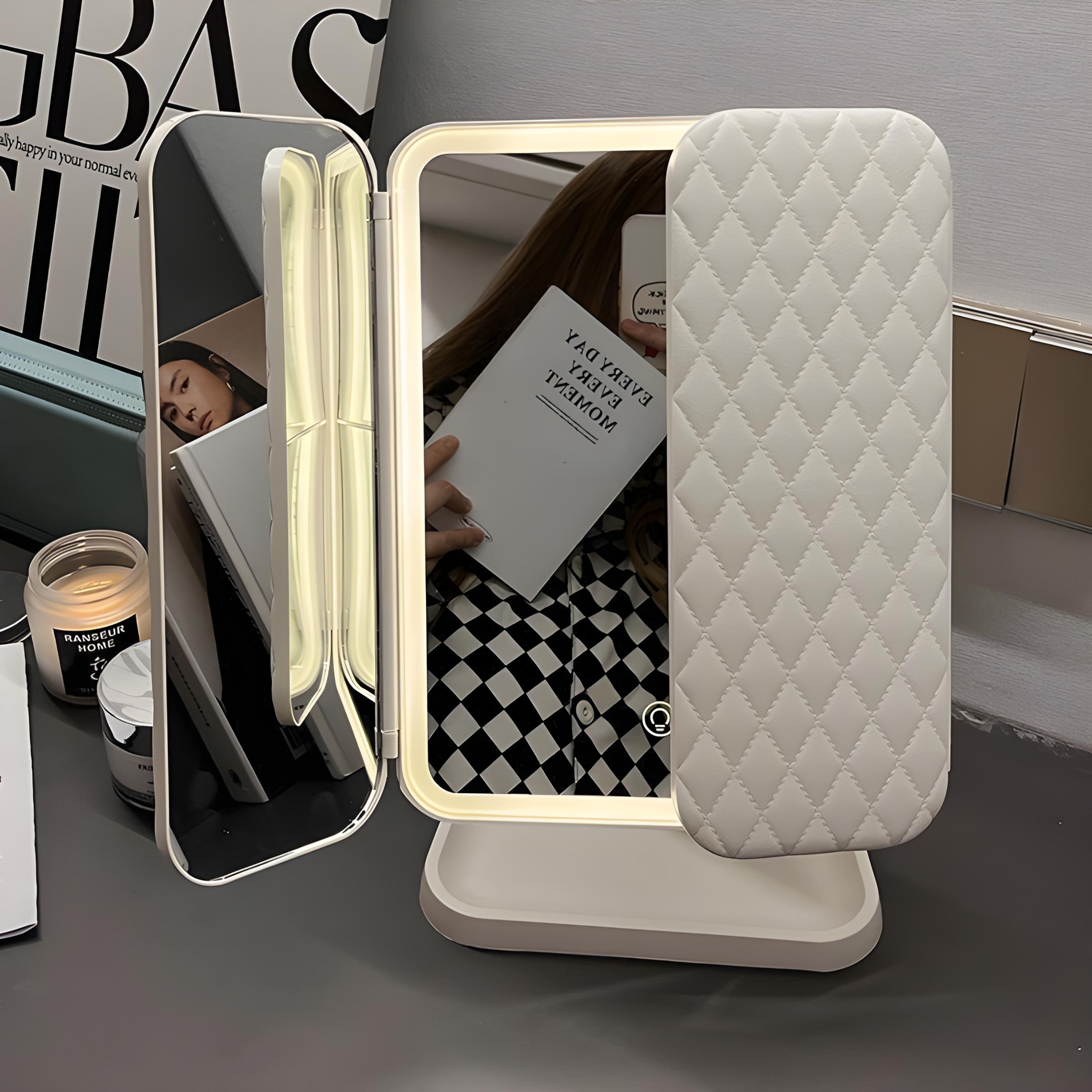 IllumiGlow Rechargeable Makeup Mirror with Dual Magnification