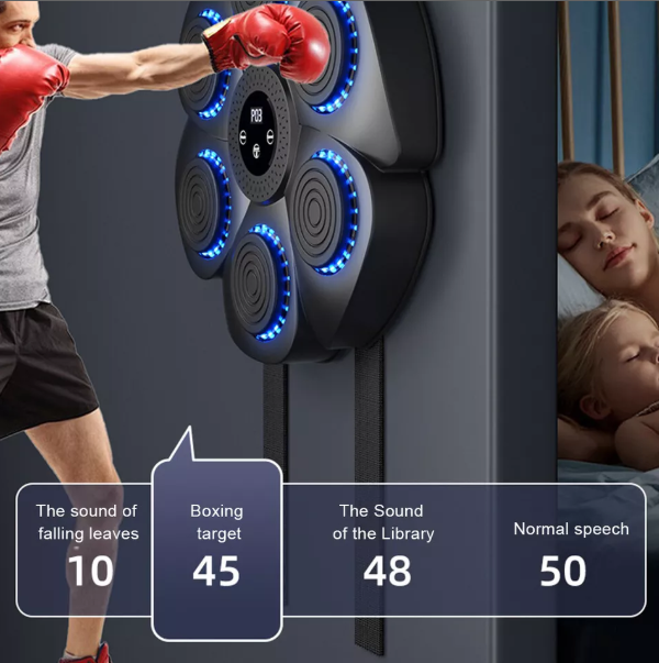 RhythmStrike Interactive Boxing Trainer with LED Feedback