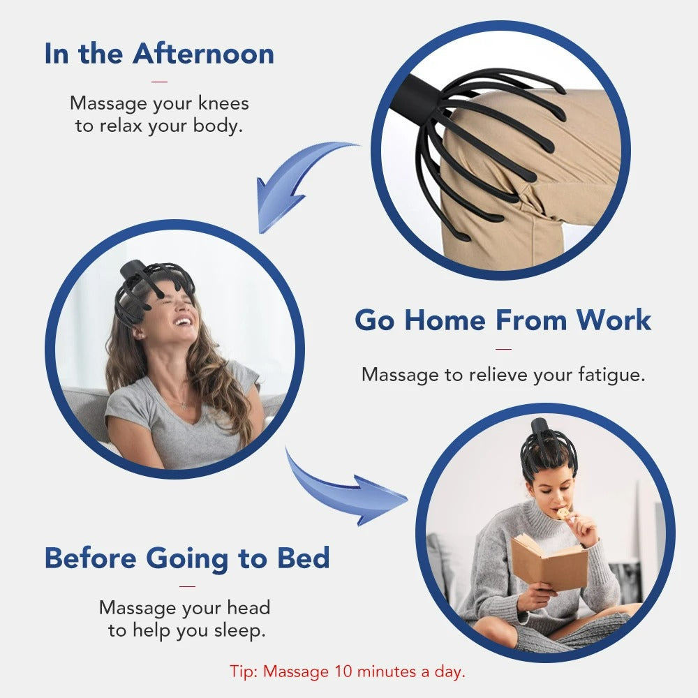 Soothing Scalp Massager - Ultimate Relaxation & Stress Relief Tool