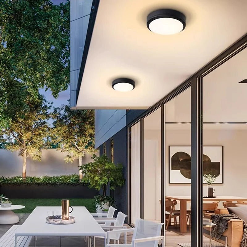 Weatherproof LED Ceiling Fixture for Outdoor Spaces