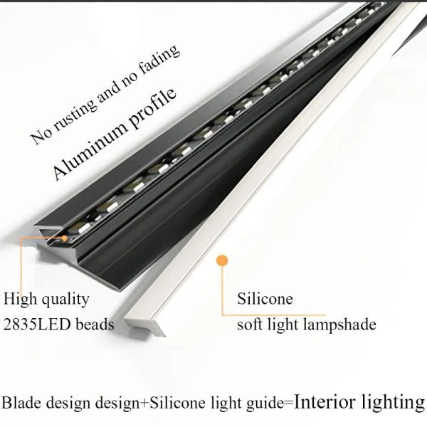 Sleek LED Under-Cabinet Lighting Strips for Effortless Ambiance