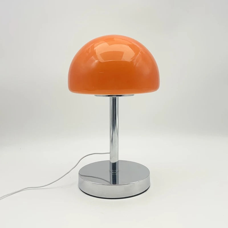 Charming Glass and Metal Adjustable Shade LED Table Lamp