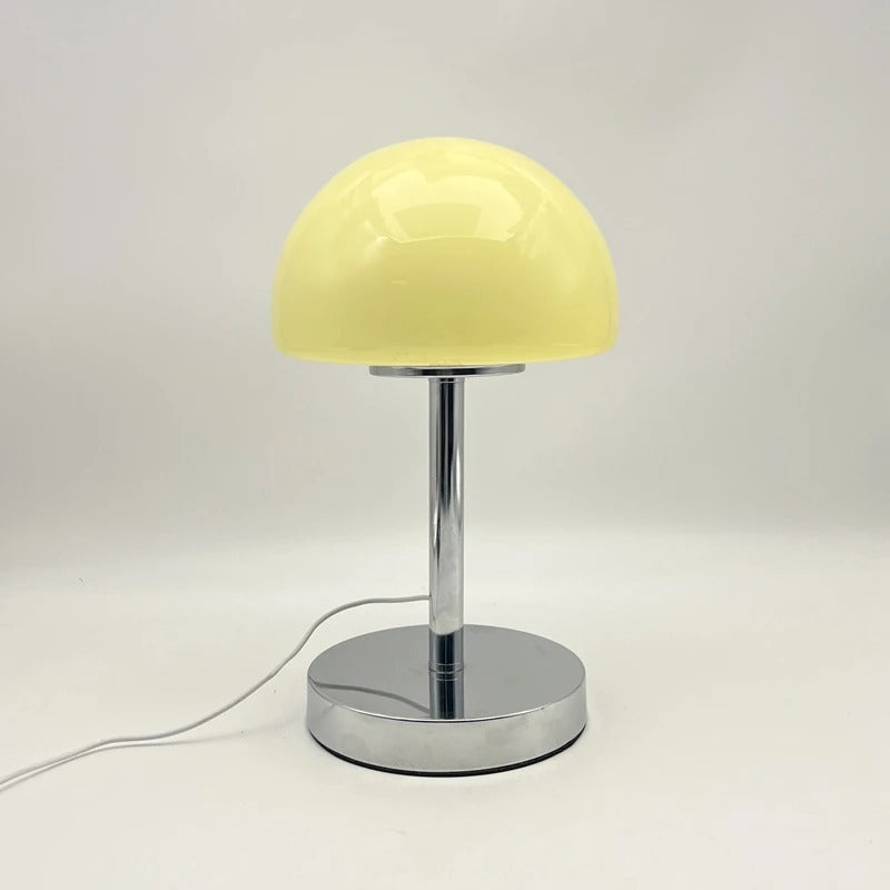 Charming Glass and Metal Adjustable Shade LED Table Lamp