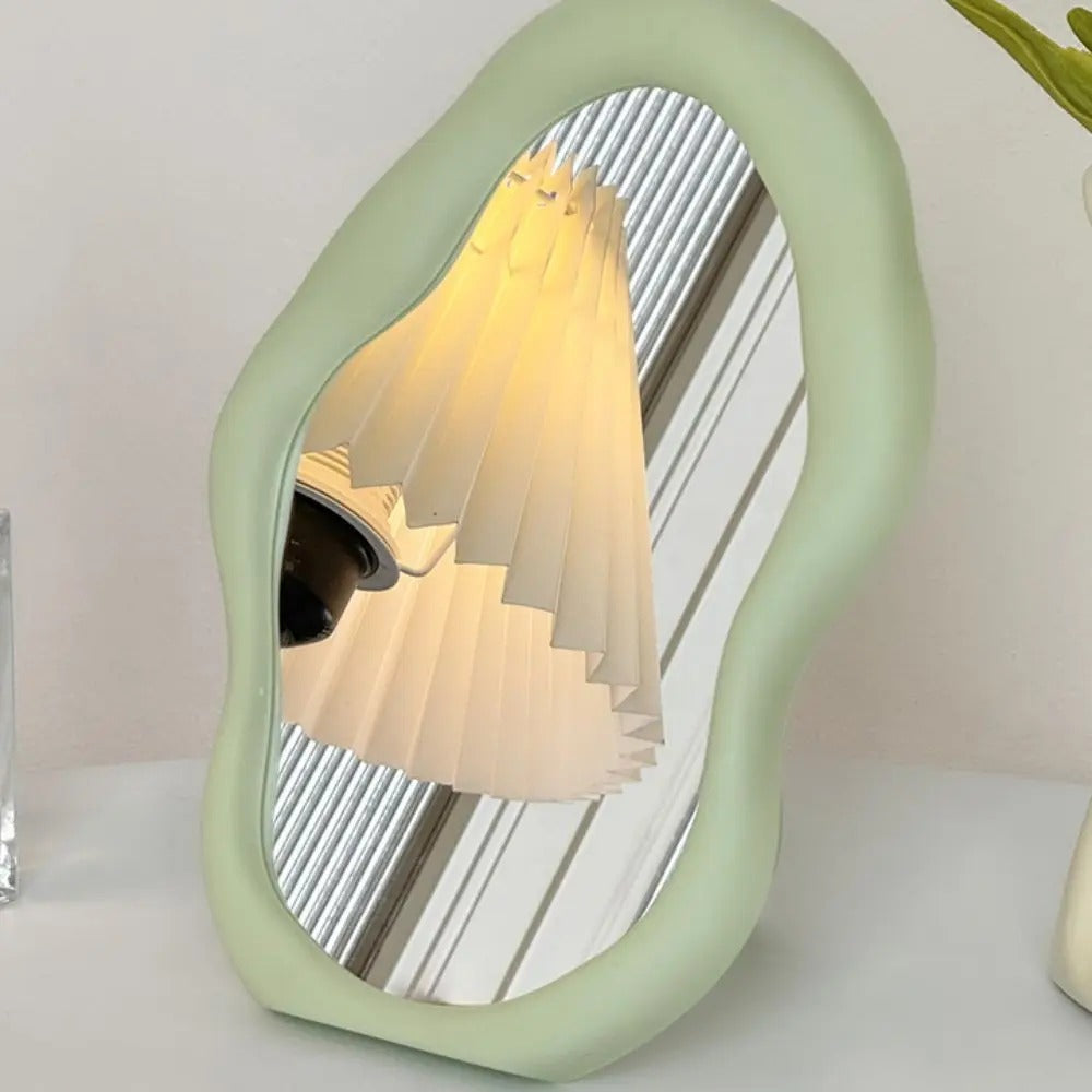 Artistic Distortion Wall Mirror - Unique Silver Accent
