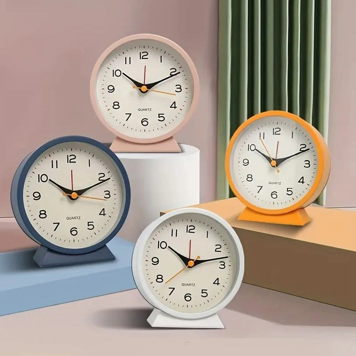 Serene Timekeeper: Silent Alarm Clock with Elegant Design