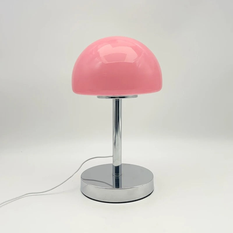 Charming Glass and Metal Adjustable Shade LED Table Lamp