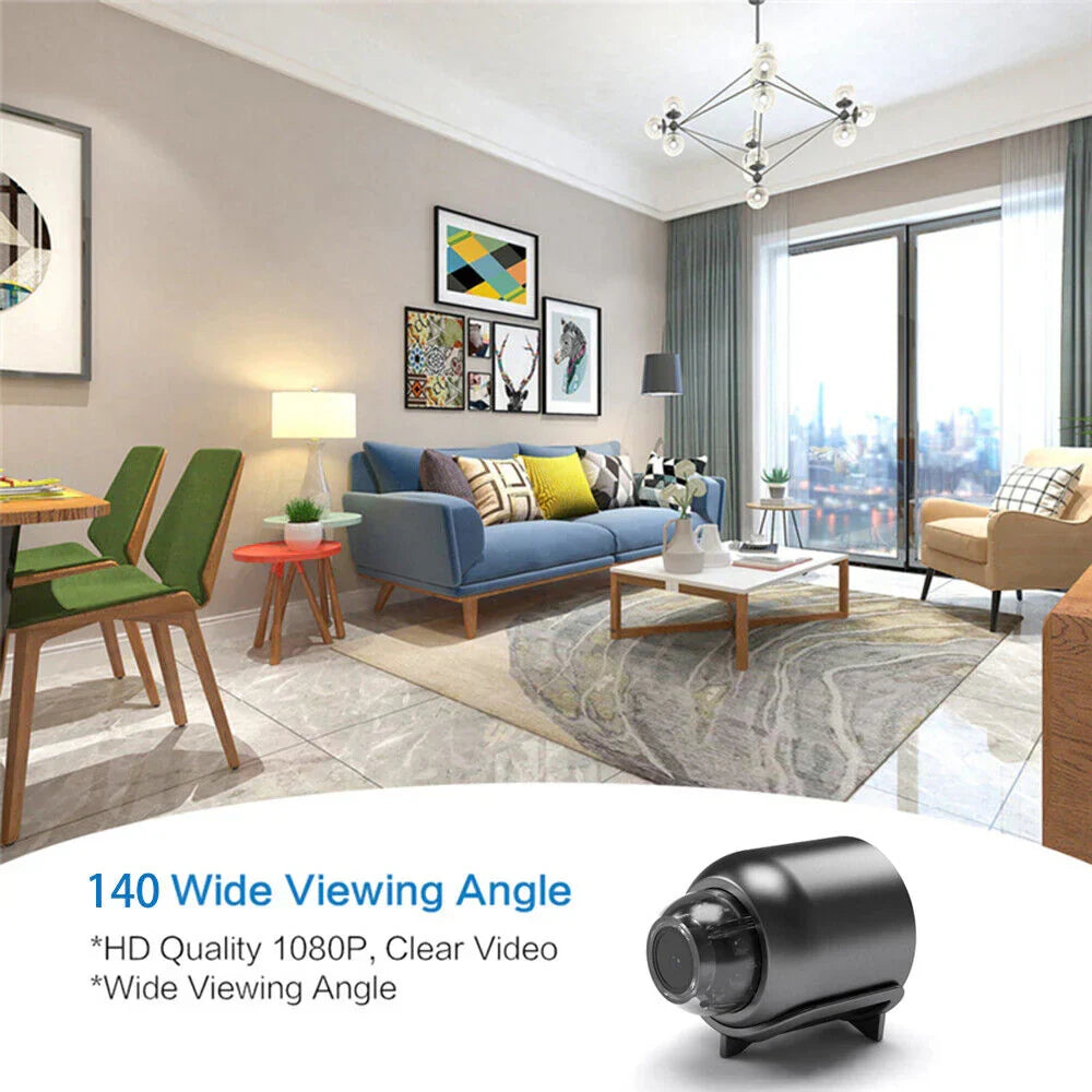Compact Smart Security Camera with Enhanced Night Vision