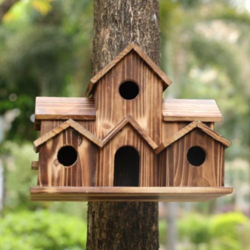 Wooden Nesting Box Set for Garden Birds – Functional Design