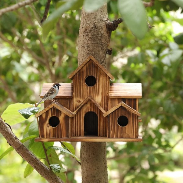 Wooden Nesting Box Set for Garden Birds – Functional Design