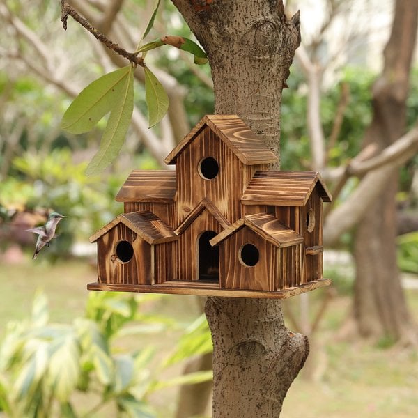 Wooden Nesting Box Set for Garden Birds – Functional Design