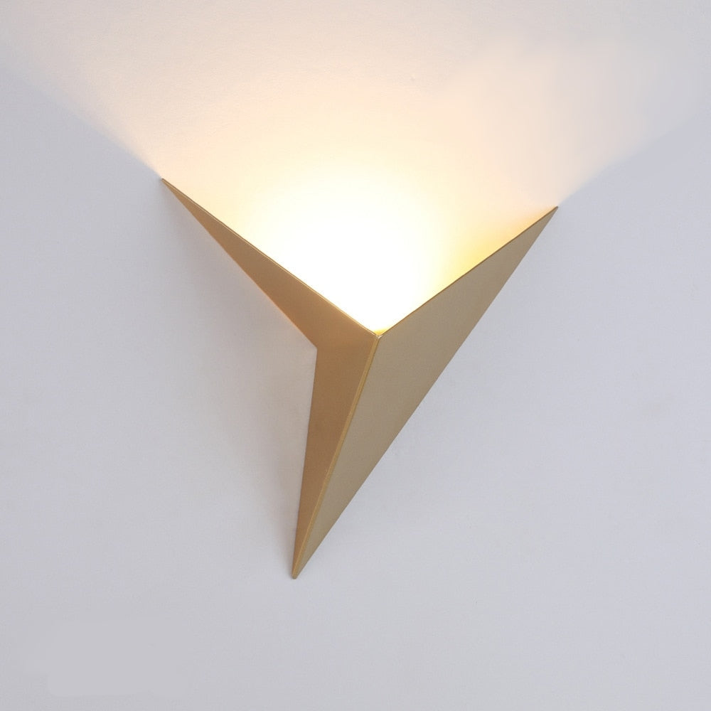 Triangular Contemporary Wall Light Fixture
