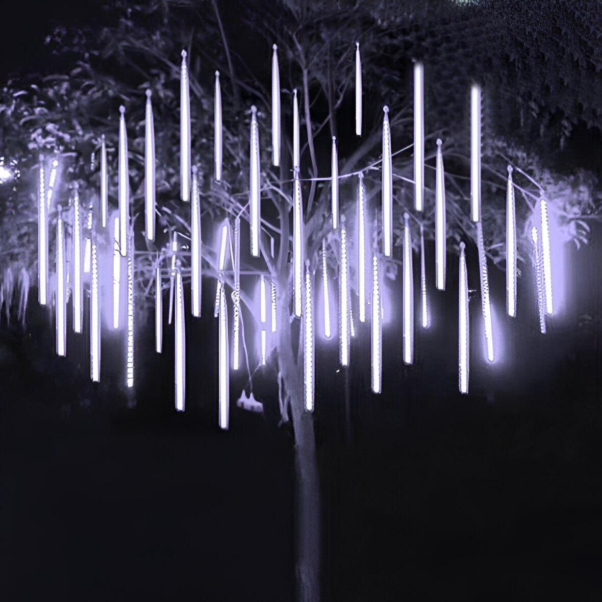 Enchanting Falling Snow LED String Lights (Set of 8)