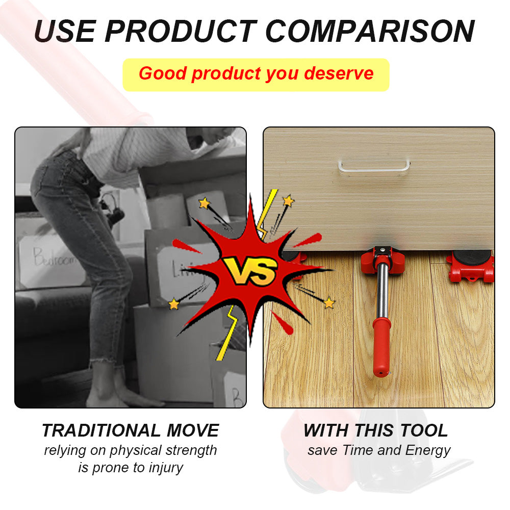 Effortless Furniture Movers and Lifters Kit