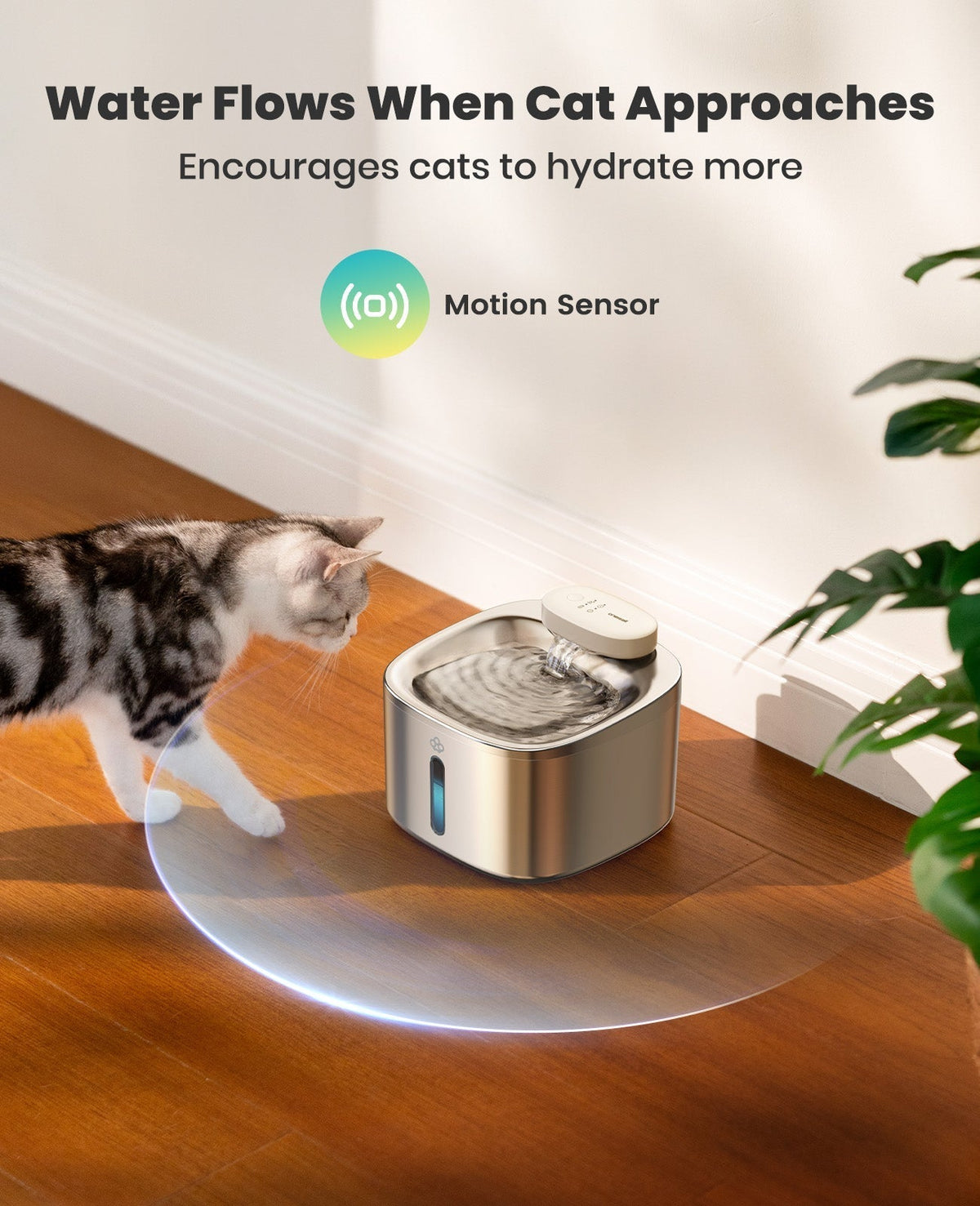 AquaFlow 7L Automatic Pet Water Dispenser – Stainless Steel Hydration Solution for Cats & Dogs