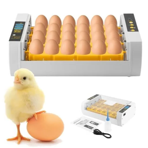 Smart Egg Hatching System for 24 Chicken and Quail Eggs