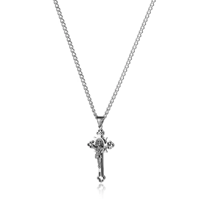 Heritage Cross Medallion Necklace