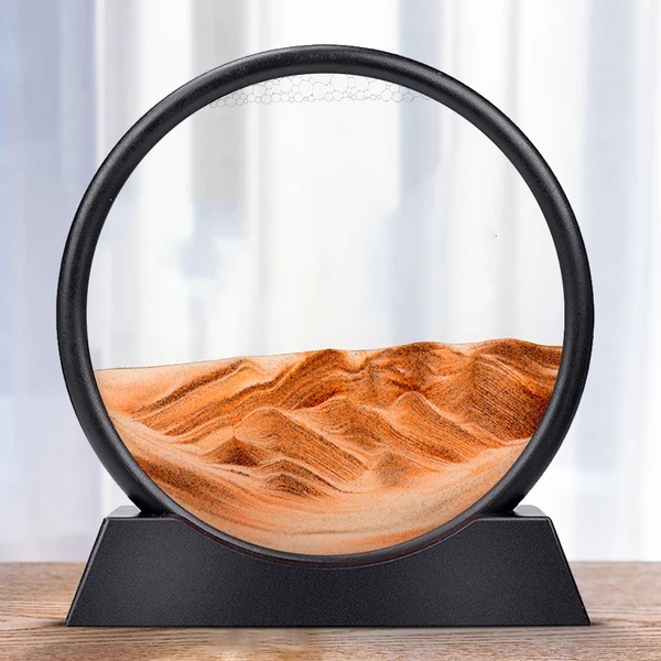 Dynamic Coastal Sand Art Display