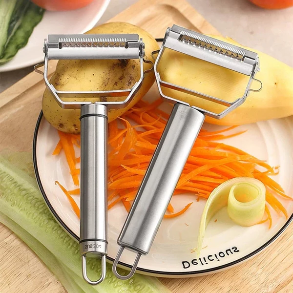 Effortless Vegetable Slicer with Dual Blades