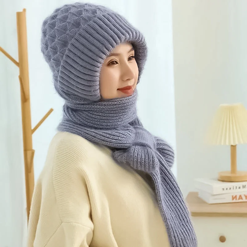 Ladies' Ultimate Winter Ear Warmth and Wind Blocker Hat Scarf