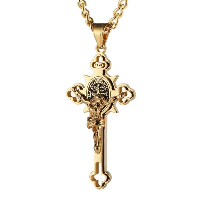 Heritage Cross Medallion Necklace