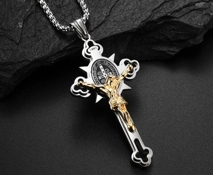 Heritage Cross Medallion Necklace