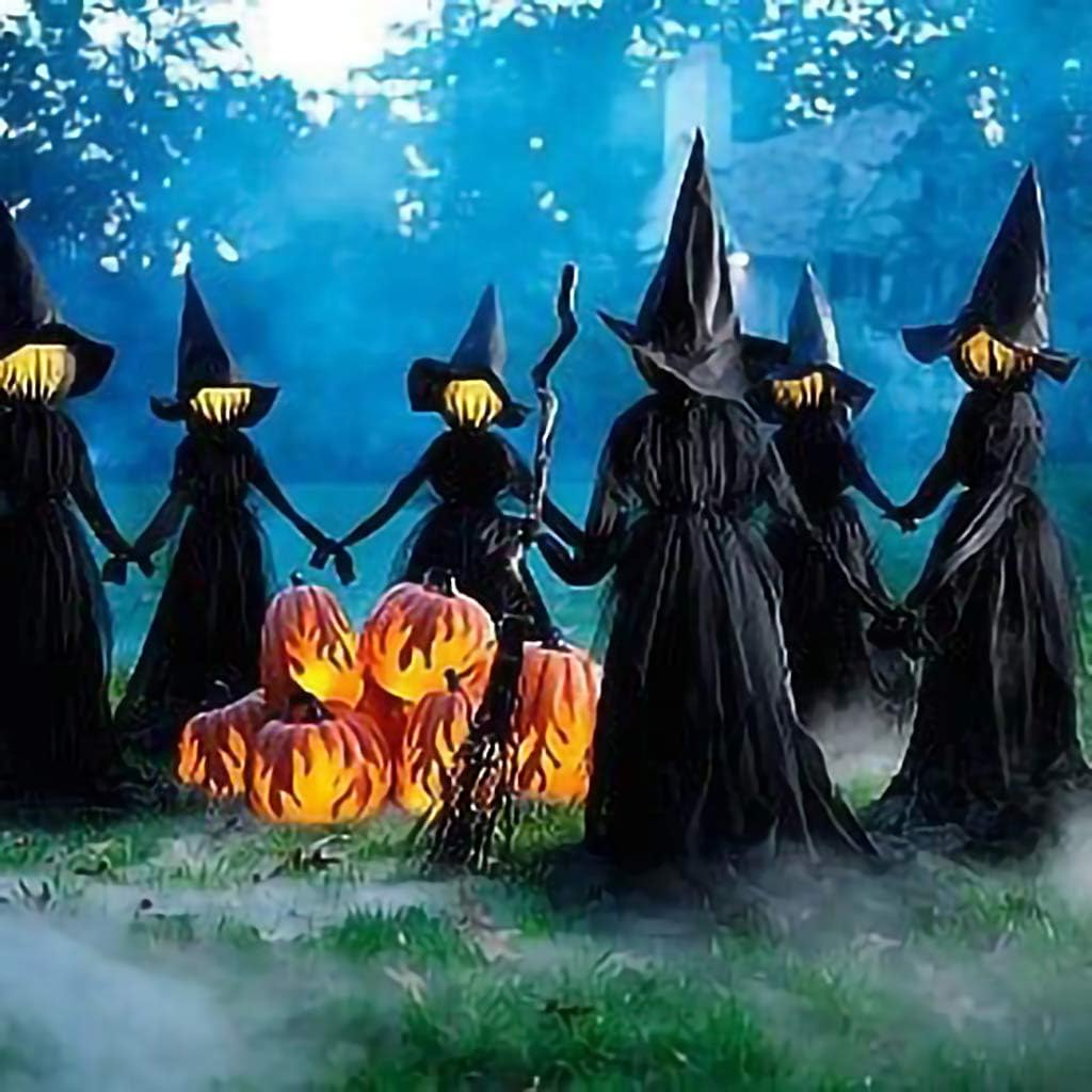 Illuminated Enchanted Witch Garden Stake - Halloween Decor
