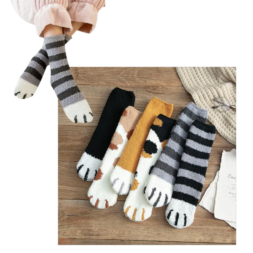 Pawsitive Vibes Cozy Winter Socks