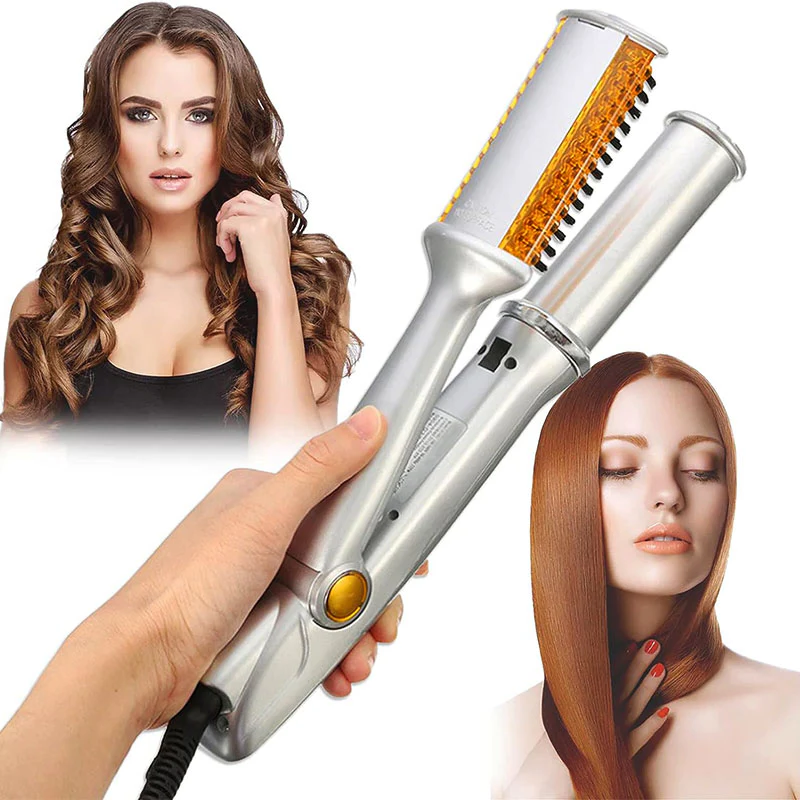 Versatile 2-in-1 Rotating Hair Styling Brush