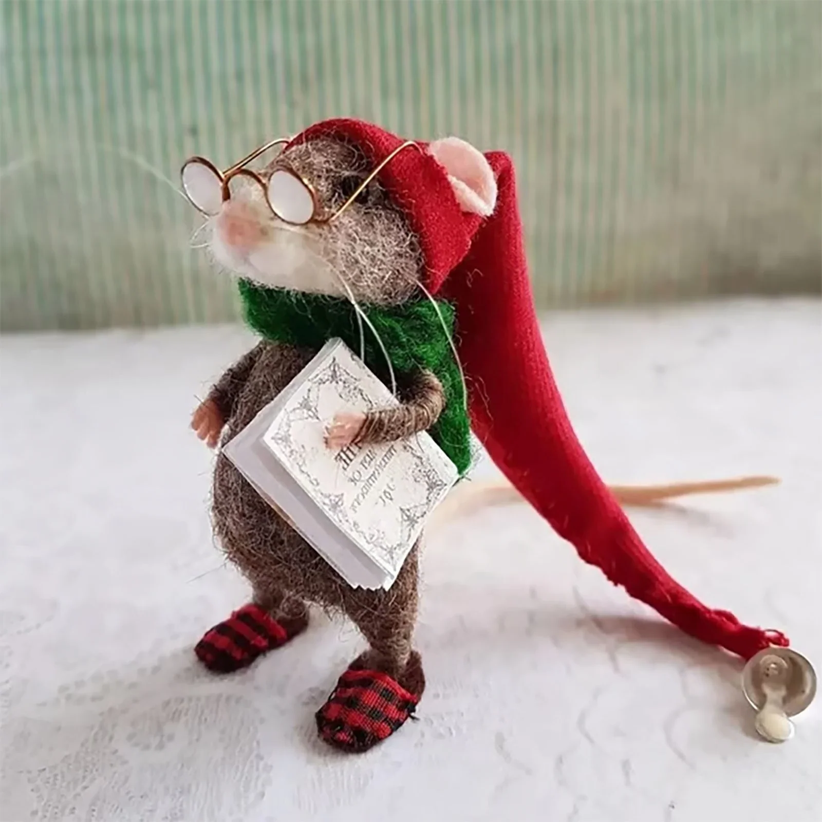 Charming Mouse Needle Felting Craft Kit for Seasonal Fun