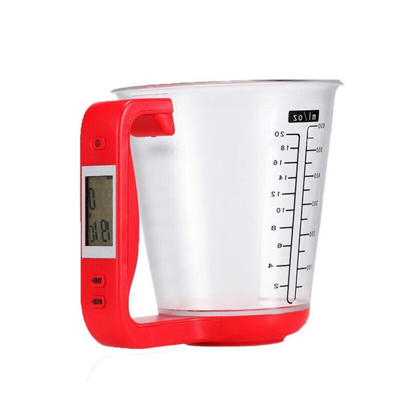 All-in-One Digital Measuring Cup with Scale & Thermometer