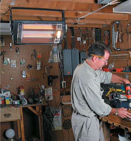 Versatile Wall-Mounted Infrared Heater for Outdoor Comfort