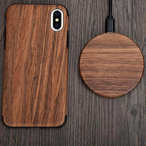 Elegant Wooden Fast Wireless Charging Station