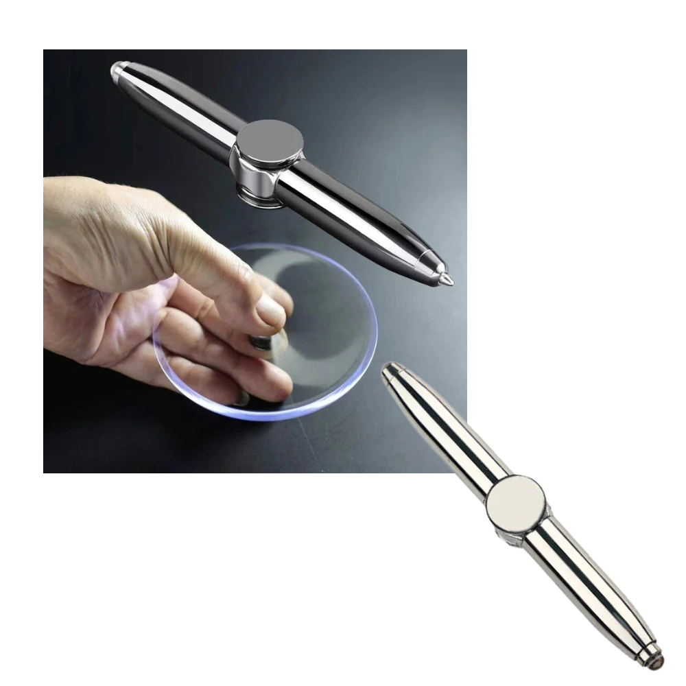 Spin & Write: The Ultimate Fidget Pen with LED Light