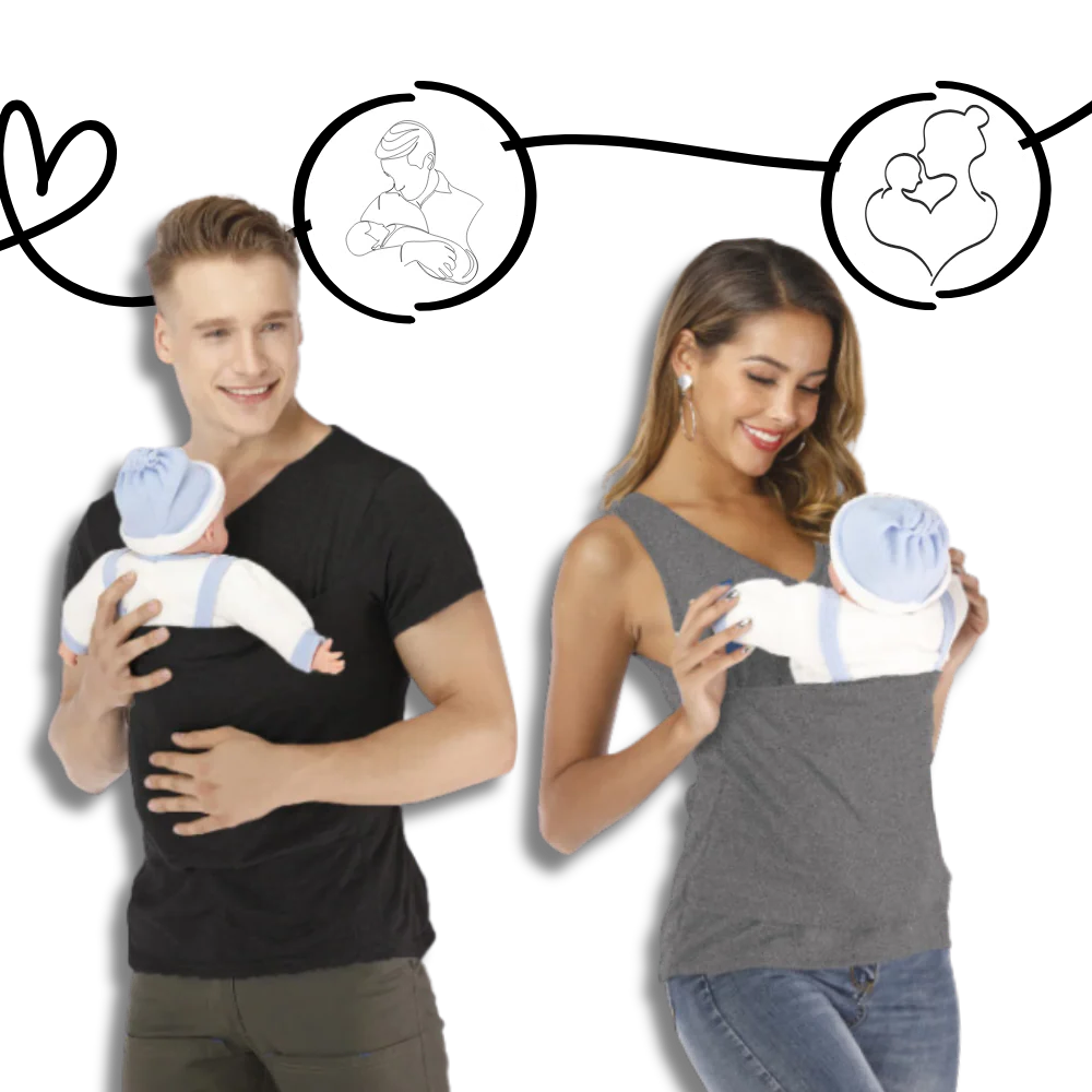 Comfort-Driven Bonding T-Shirt for Parents and Infants