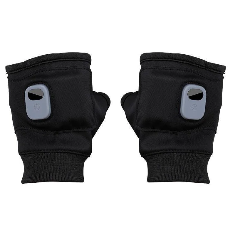 Rechargeable Warmth: Adjustable Heated Fingerless Gloves