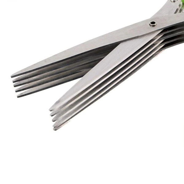QuickSlice 5-Blade Herb Scissors for Effortless Chopping