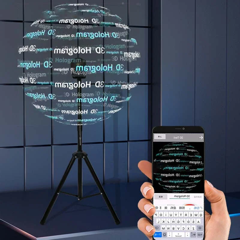 Dynamic 3D Holographic Projection Fan