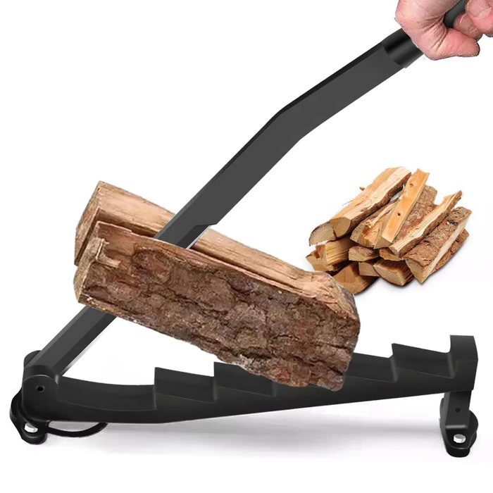 Wall-Mounted Firewood Splitting Tool – Portable & Efficient