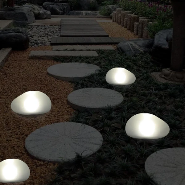 Eco-Friendly LED Solar Stone Outdoor Garden Light