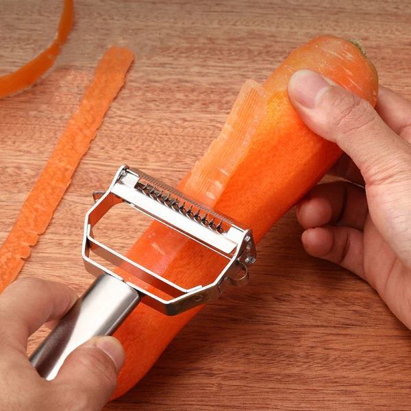 Effortless Vegetable Slicer with Dual Blades