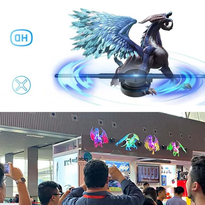 Dynamic 3D Holographic Projection Fan