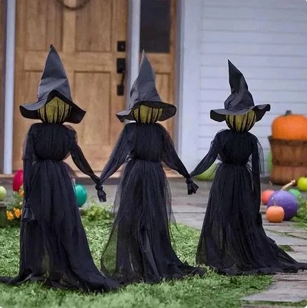 Illuminated Enchanted Witch Garden Stake - Halloween Decor