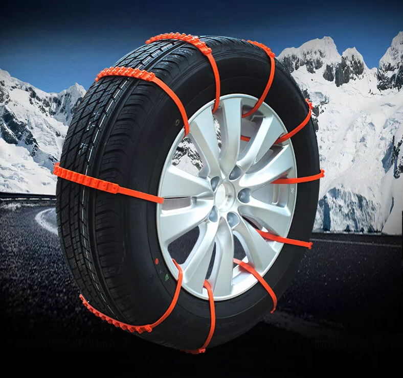 Universal Winter Tire Grips for Enhanced Road Safety