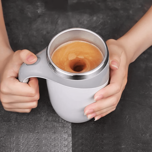 Smart Self-Stirring Coffee Mug with Magnetic Technology