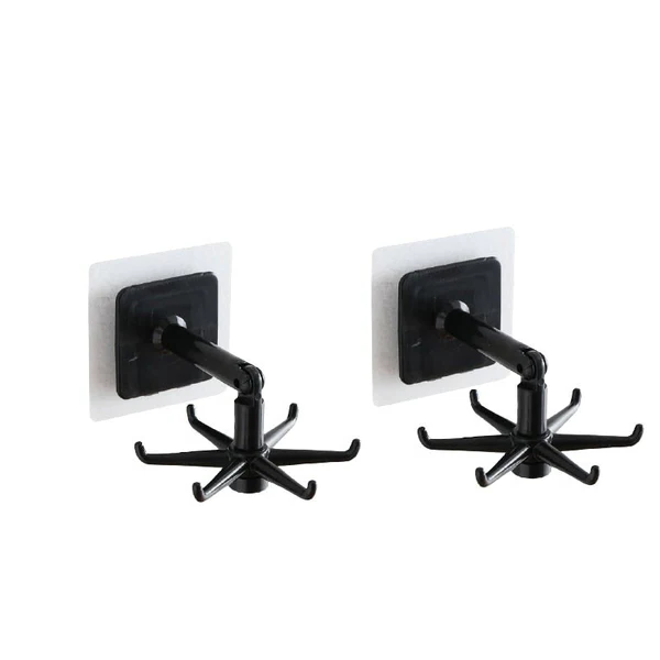 Versatile 360° Rotating Adhesive Wall Hook