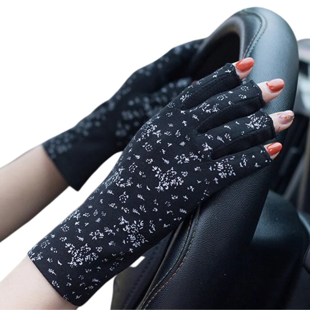 Chic UV-Resistant Cotton Handwear