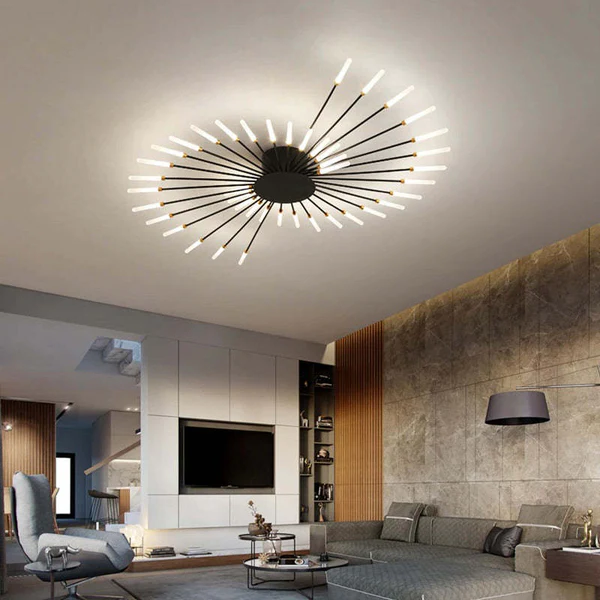Radiant Flush Mount Ceiling Fixture for Elegant Spaces