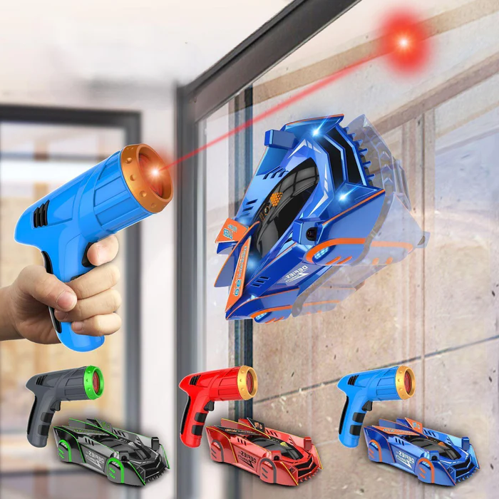 Ultimate Gravity-Defying Laser-Controlled Racer