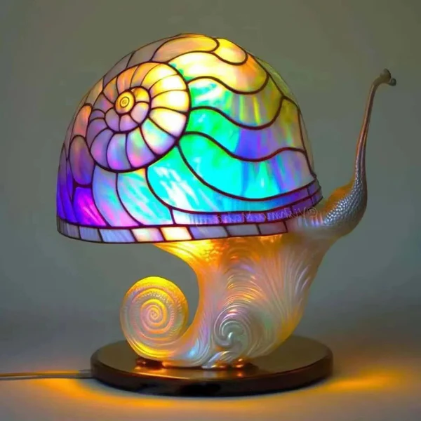 Vibrant Mosaic Table Lamp for Enchanting Spaces